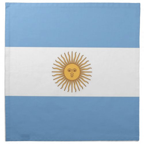 Argentinian Flag on MoJo Napkin