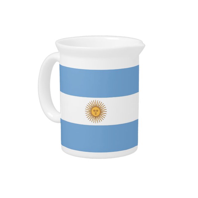 Argentinian Flag Pitcher (Left)