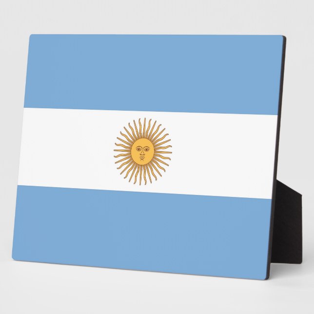 Argentinian Flag Plaque (Side)