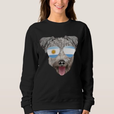 Argentinian Flag Pumi Dog Argentina Pocket Sweatshirt