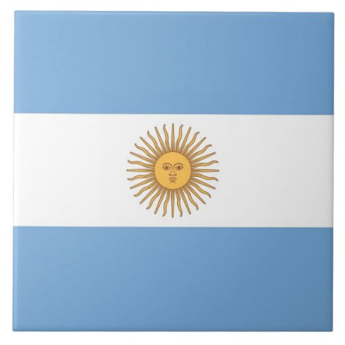 Argentinian Flag Tile