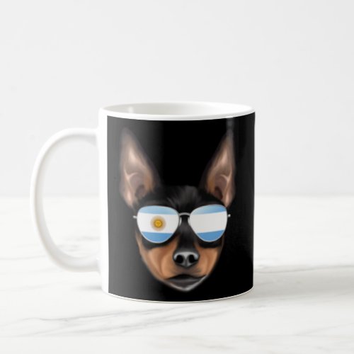 Argentinian Flag Toy Fox Terrier Dog Argentina Poc Coffee Mug