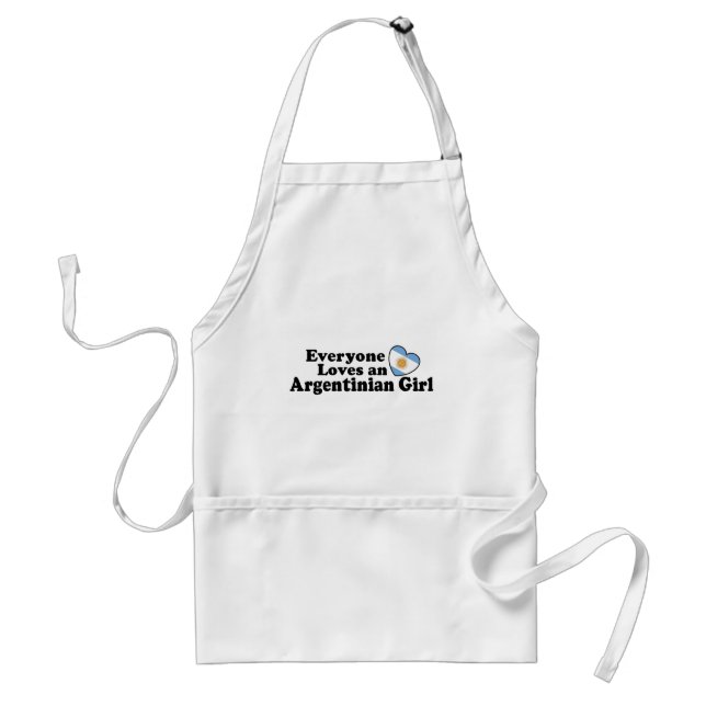 Argentinian Girl Adult Apron (Front)