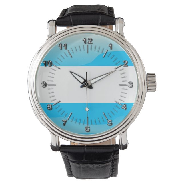 Argentinian glossy flag watch (Front)