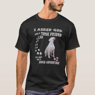 Argentinian Mastiff Dog Mom Dad Costume, Cute Dogo T-Shirt