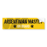 Argentinian Mastiff on Board Bumper Sticker