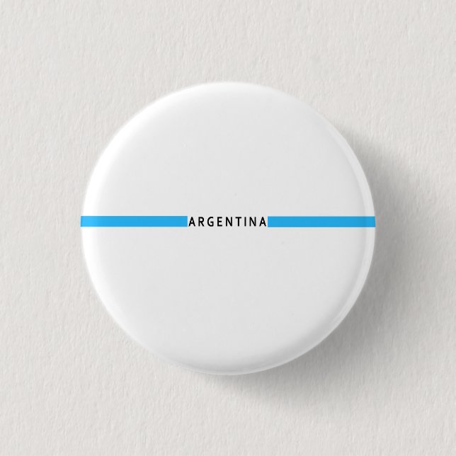 Argentinian minimalistic flag button (Front)