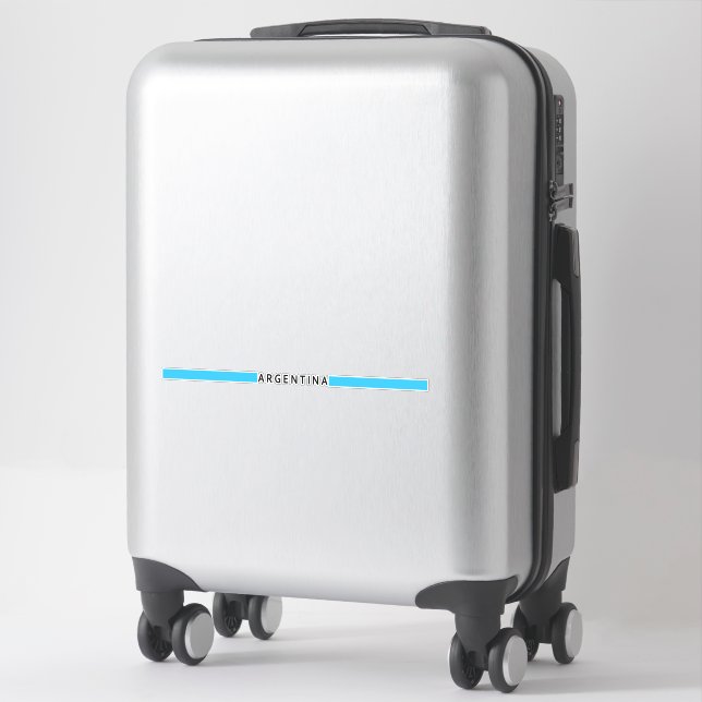 Argentinian minimalistic flag sticker (Suitcase)