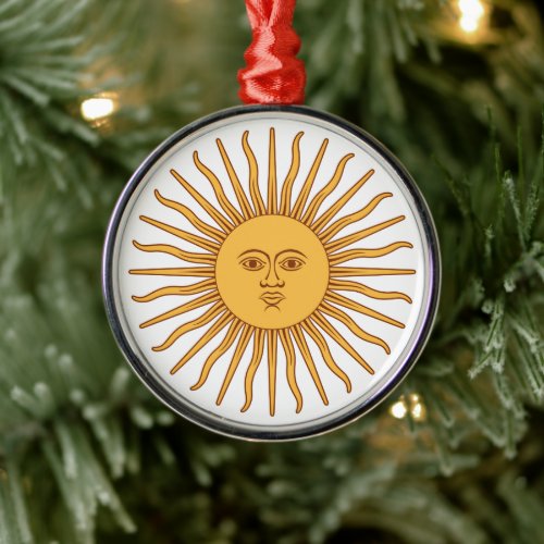 Argentinian Sun Ceramic Ornament