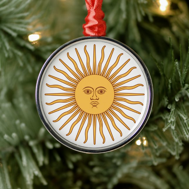 Argentinian Sun Ceramic Ornament (Tree)