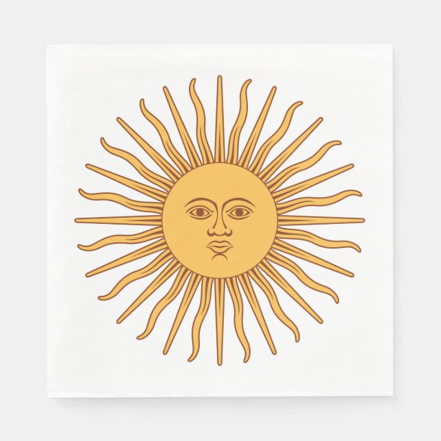 Argentinian Sun Napkins (Front)