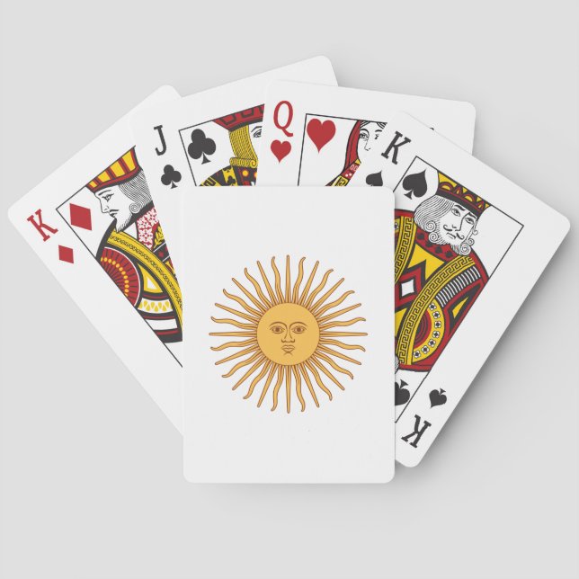 Argentinian Sun Poker Cards (Back)
