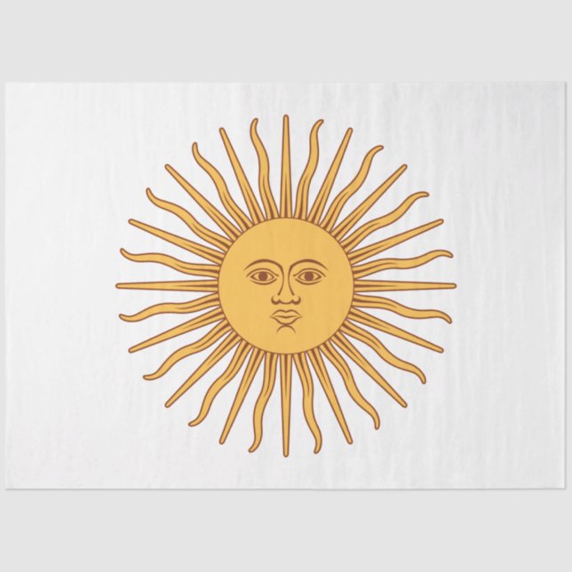 Argentinian Sun Tissue Paper (Front)