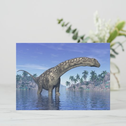 Argentinosaurus dinosaur - 3D render (Standing Front)
