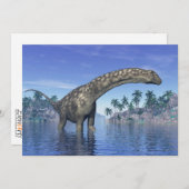 Argentinosaurus dinosaur - 3D render (Front/Back)