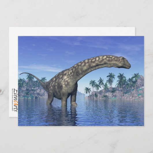 Argentinosaurus dinosaur - 3D render (Front/Back)
