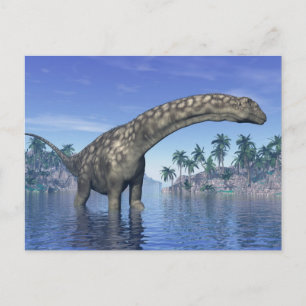 Argentinosaurus dinosaur - 3D render Postcard