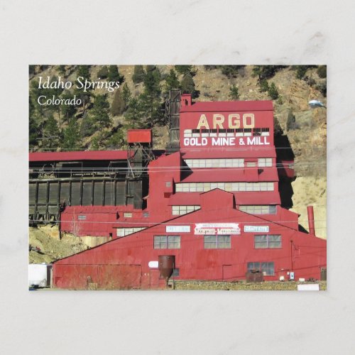 Argo Gold Mine  Mill Idaho Springs Colorado Postcard