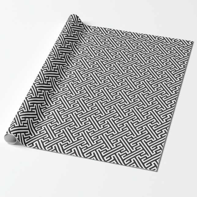 Argos Black and White Wrapping Paper (Unrolled)