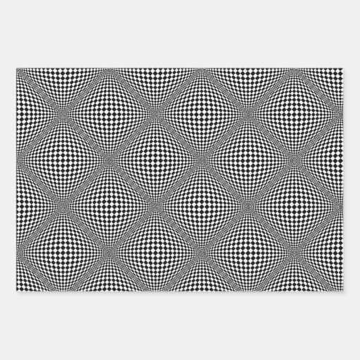 Argos Gatsby Op Art Sampler Wrapping Paper Sheets Zazzle