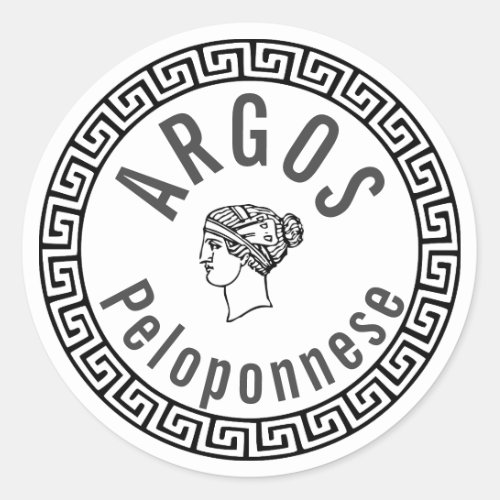 Argos _ Peloponnese Greece Classic Round Sticker