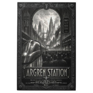 Argren Station Dystopian Zoltanis Plaza Cityscape Metal Print