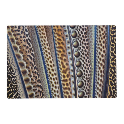 Argus Pheasant wing feathers Placemat