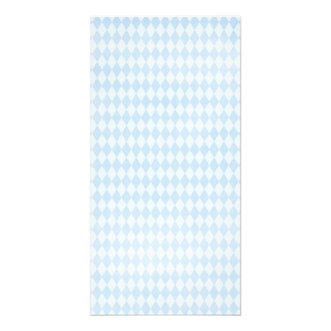 argyle09 LIGHT BABYBLUE POWDER BLUE ARGYLE PATTERN Card (Front)