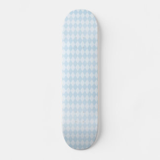 argyle09 LIGHT BABYBLUE POWDER BLUE ARGYLE PATTERN Skateboard Deck