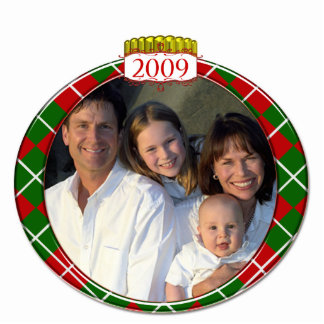 Argyle 2009 Family Photo Christmas Ornament