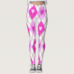 Argyle 3d Hearts Leggings