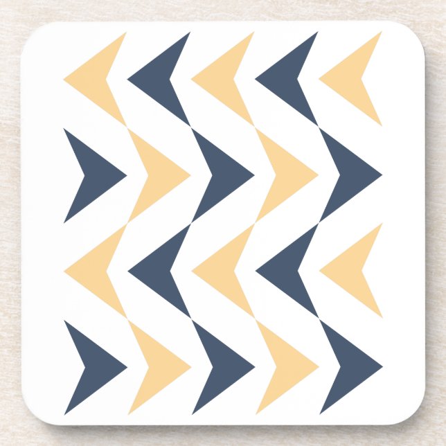 Argyle arrows beverage coaster (Front)