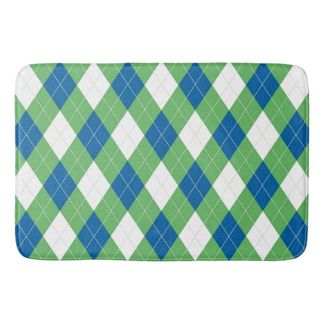 Argyle Bath Mat (Front)