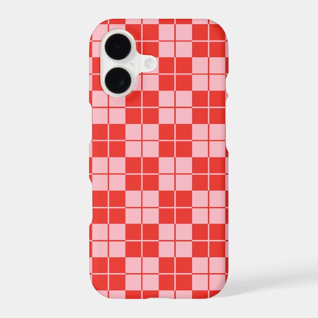 Argyle Checkerboard Plaid Iphone Case (Back)