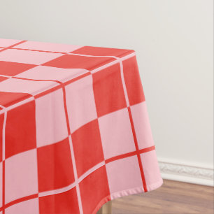 Argyle Checkerboard Plaid Tablecloth