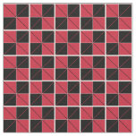 Argyle Checks Red and Black Fabric