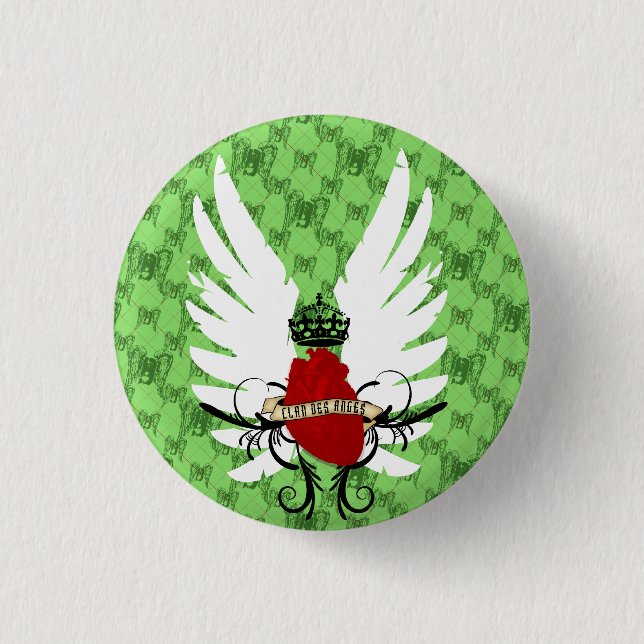 argyle des anges pinback button (Front)
