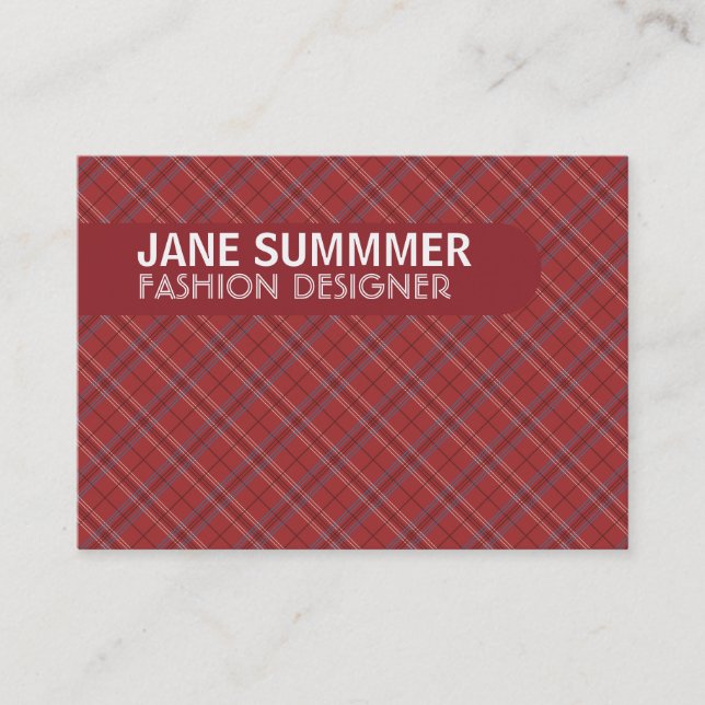 Argyle Design Business Card (Front)