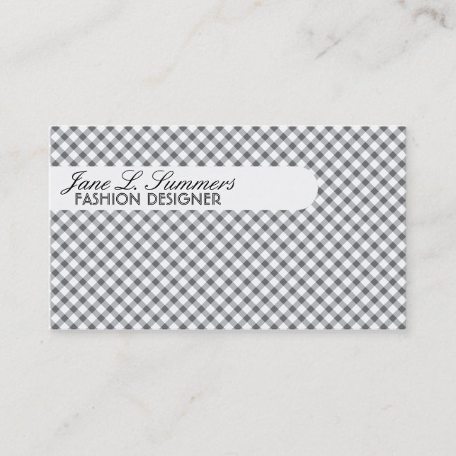 Argyle Design (Classic) Business Card (Front)