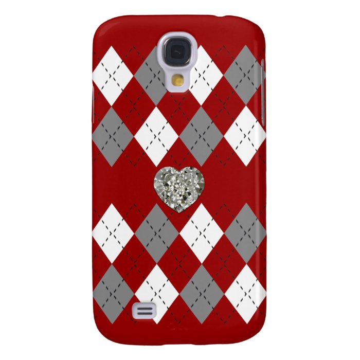 Argyle Diamond Heart Case Galaxy S4 Covers