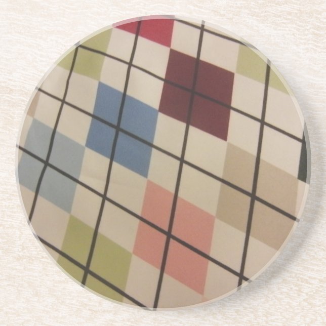 Argyle Drink Coaster (Front)