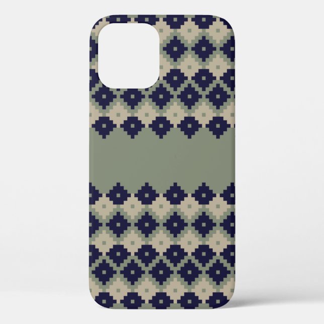 Argyle fair isle seamless pattern designabstract,  Case-Mate iPhone case (Back)