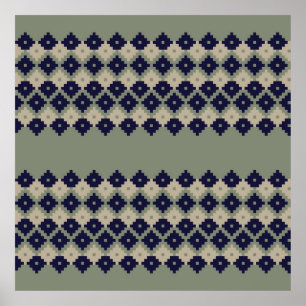 Argyle fair isle seamless pattern designabstract,  poster