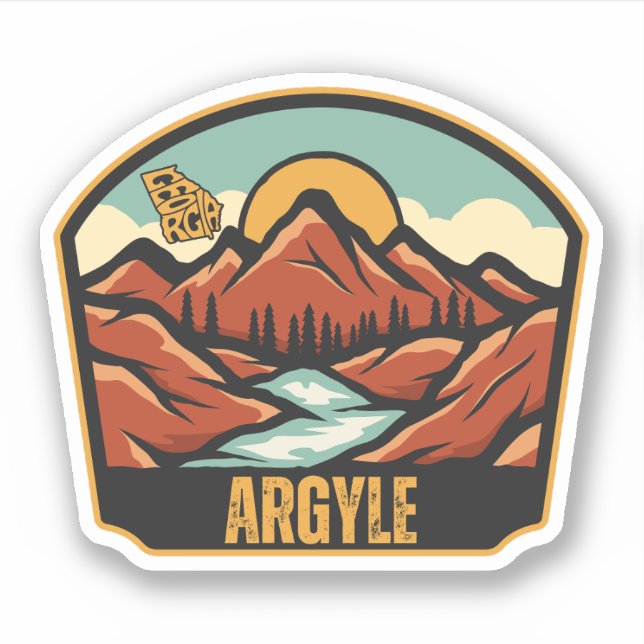 Argyle, Georgia Sticker (Front)
