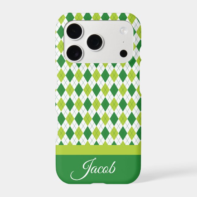 Argyle Green Iphone Case (Back)