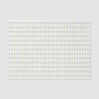 Argyle in Teal and Cream, 10" x 15" Tissue Paper