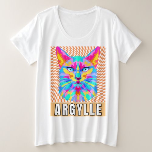 Argyle movie cast Scottish cat spy Plus Size T_Shirt