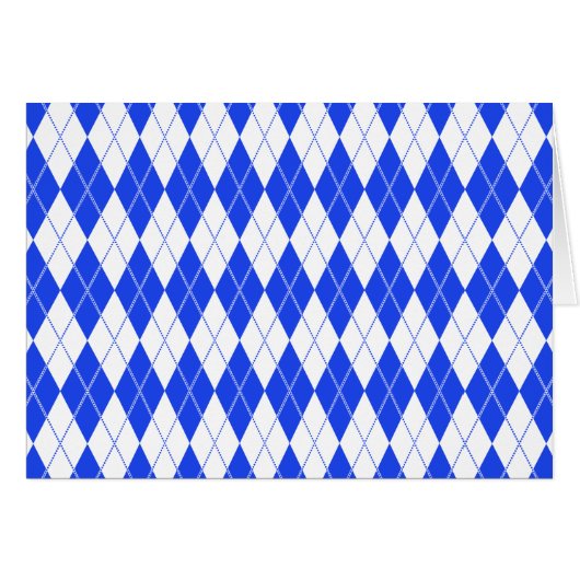 Argyle Pattern 1 Blue Cards (Front Horizontal)