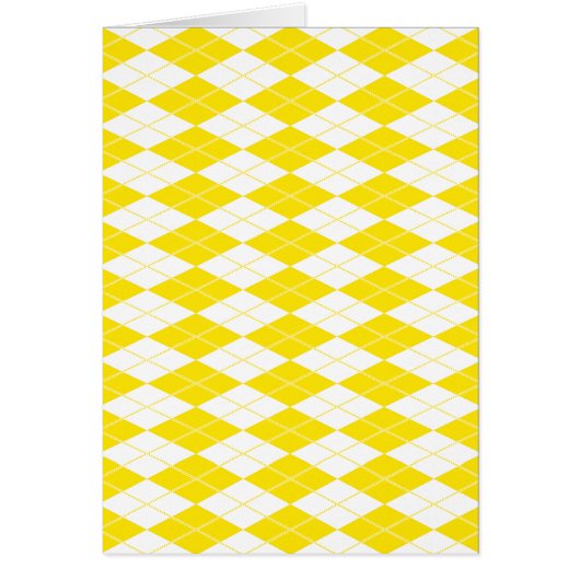 Argyle Pattern 1 Yellow Cards (Front)