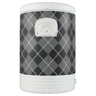 ARGYLE PATTERN BEVERAGE COOLER